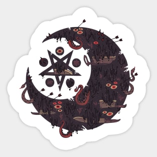 The Dark Moon Compels You to Fuck Shit Up Sticker